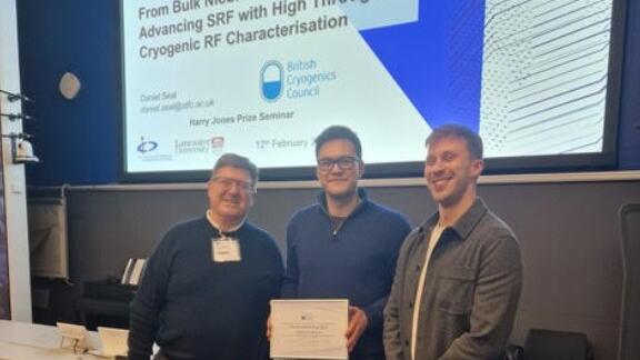 The British Cryogenics Council Harry Jones Prize 2025-26.