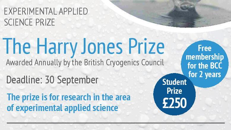 Flyer for the Harry Jones Prize